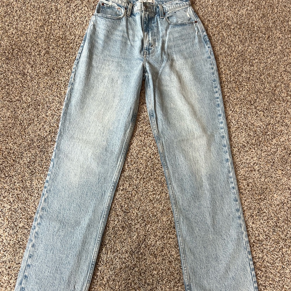 Abercrombie & Fitch Light Blue Straight Leg Jeans